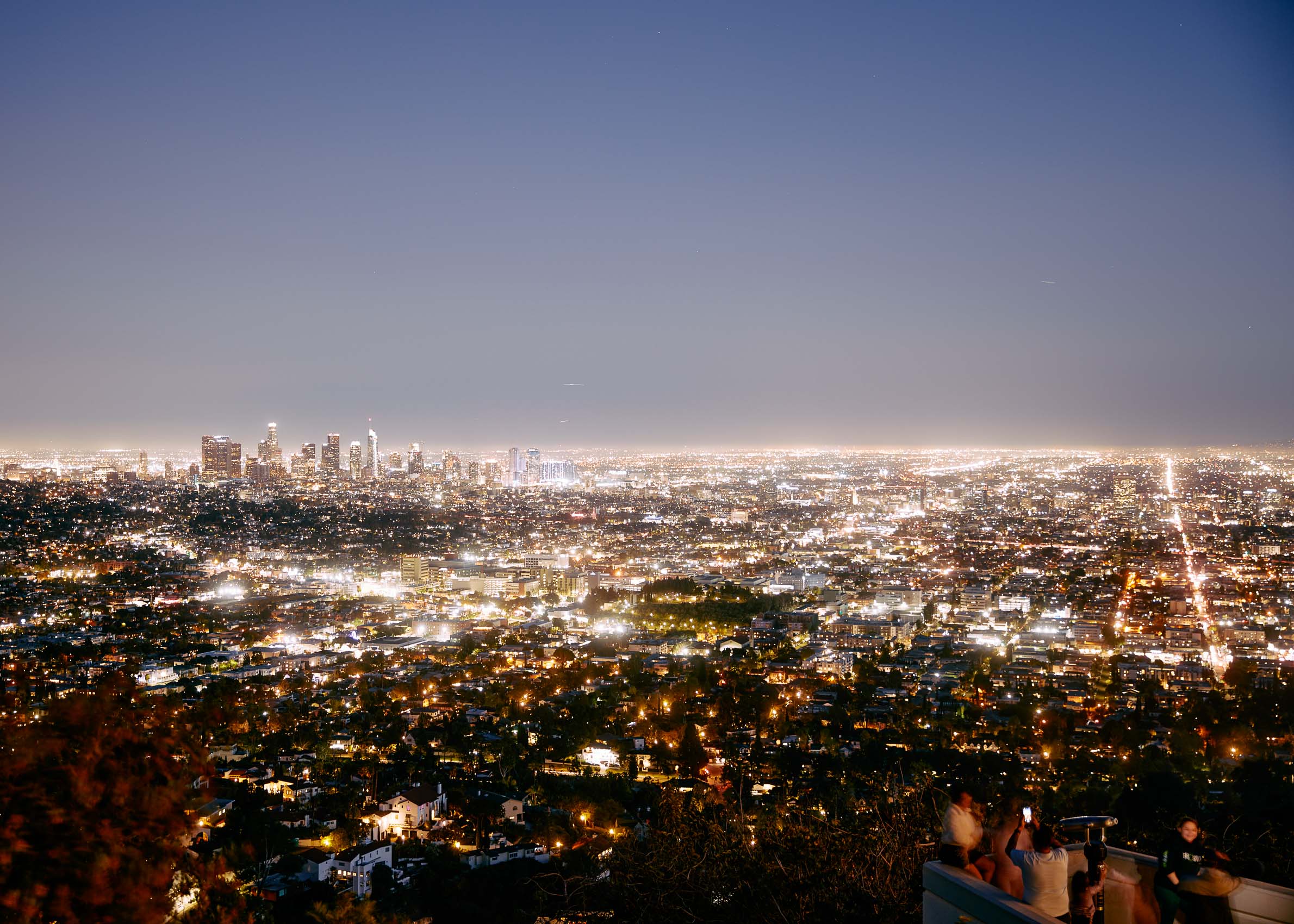 View of LA from the Griffith Observatory  | Los Angeles | Editorial and Commercial Photographer Patrick Strattner