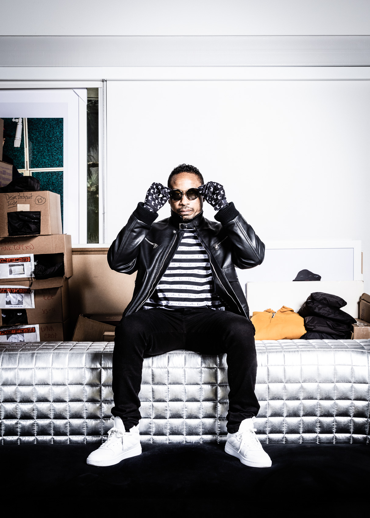 Karl Kani, American fashion designer, founder and CEO of the hip hop fashion brand Karl Kani  | Los Angeles | Editorial and Commercial Photographer Patrick Strattner