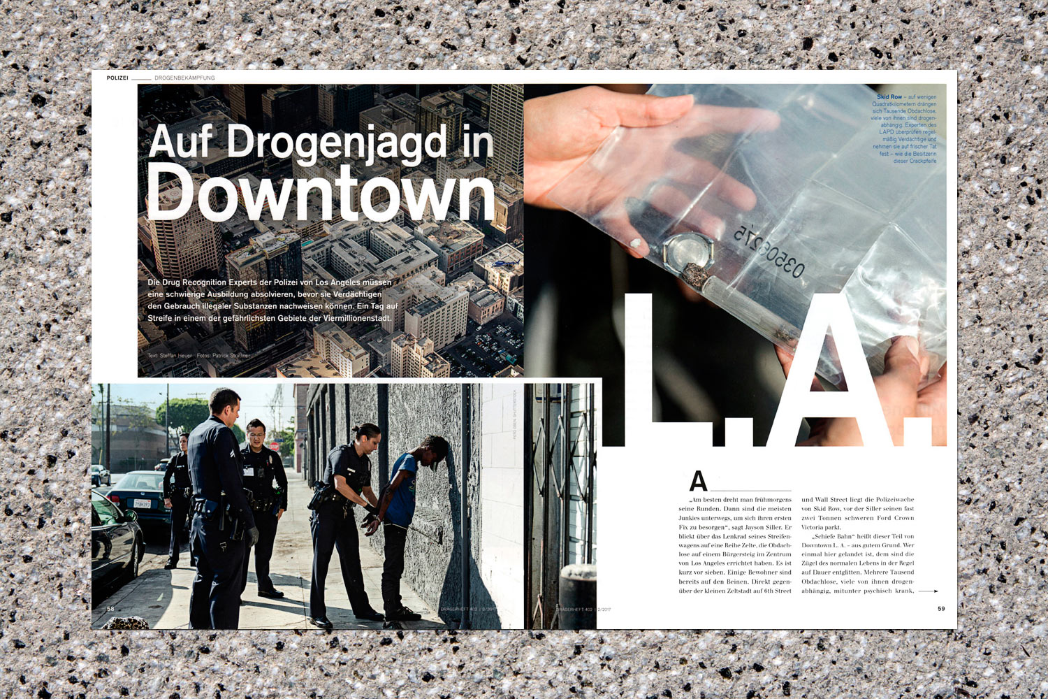 Patrick Strattner Photography Tear Sheets Drug Recognition